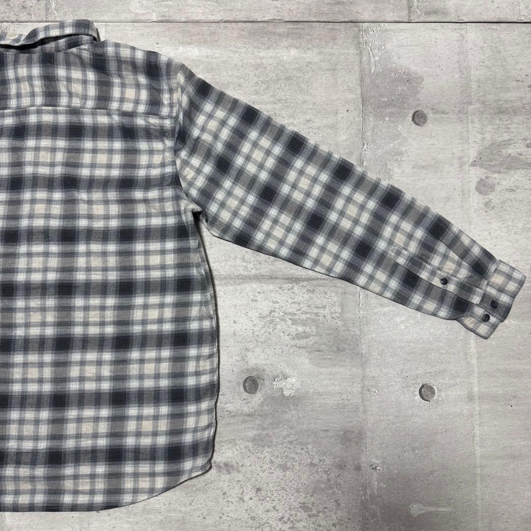 patagonia 17年製 フィヨルドフランネルシャツ オンブレ ブラック