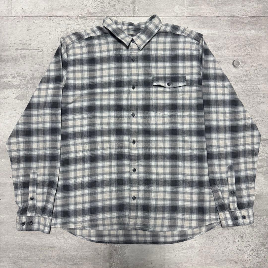 patagonia 17年製 フィヨルドフランネルシャツ オンブレ ブラック