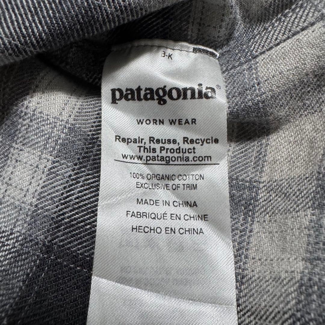 patagonia 17年製 フィヨルドフランネルシャツ オンブレ ブラック