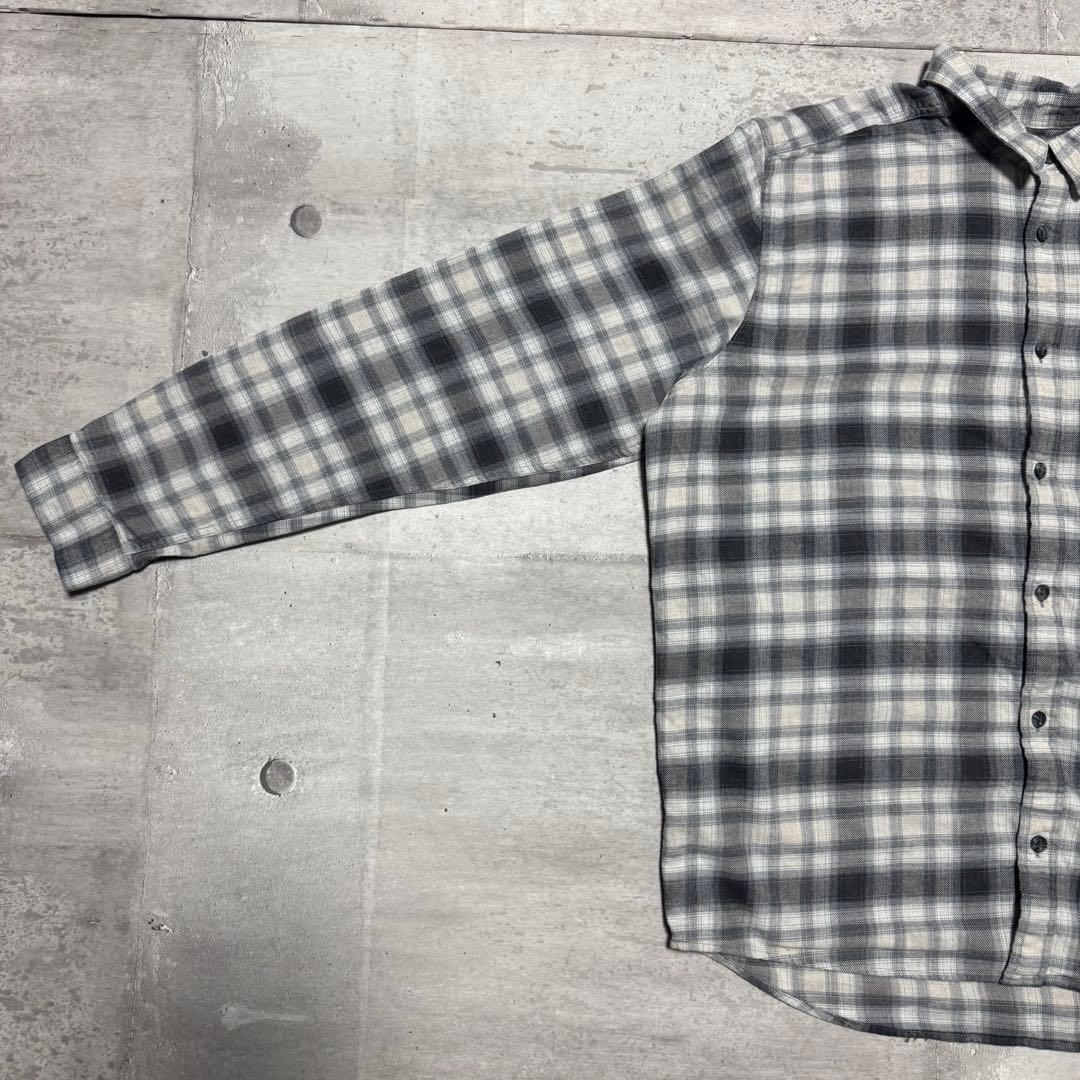 patagonia 17年製 フィヨルドフランネルシャツ オンブレ ブラック