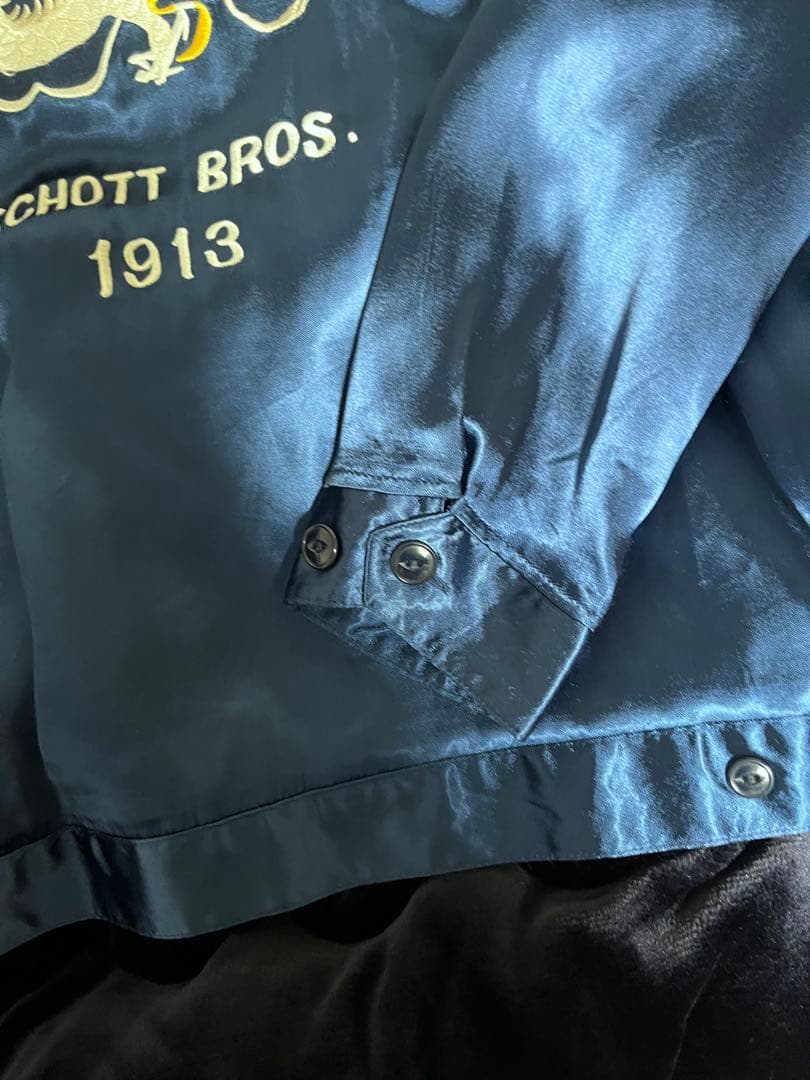 Schott スカジャン M サイズ　ネイビー