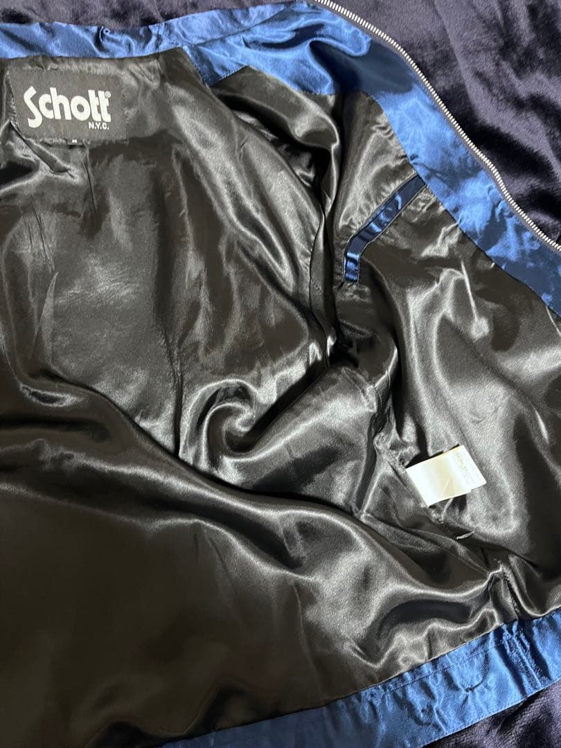 Schott スカジャン M サイズ　ネイビー