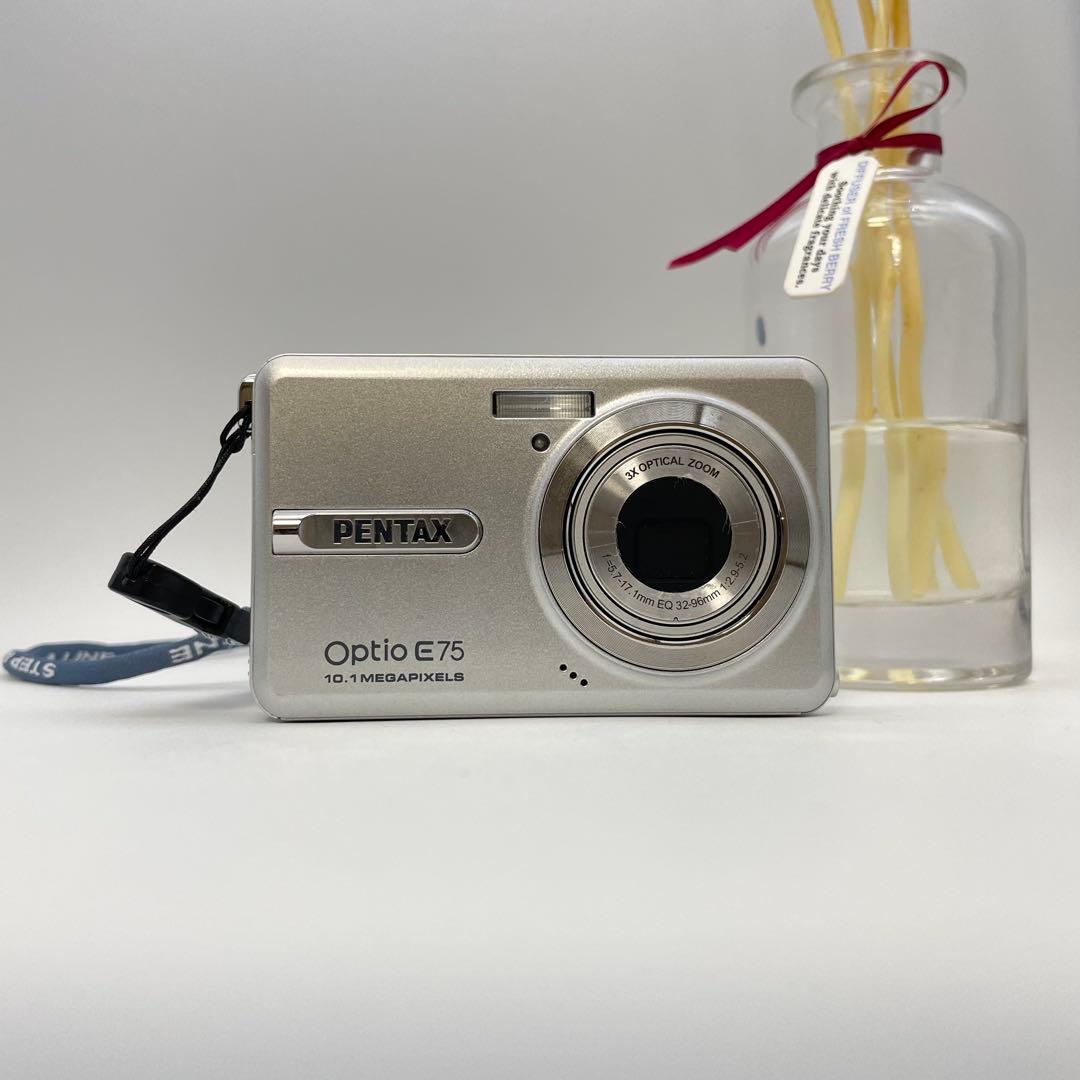 スマホ転送OK✨PENTAX Optio E75✨動作確認済 可愛いコンデジ♪