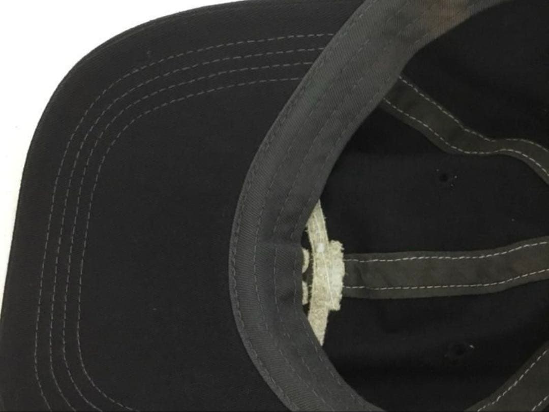 RRL ブラック ロゴ刺繍 ベースボールキャップ