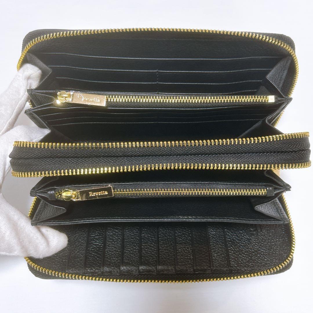 新品未使用✨レヴェッタ Revetta エイ革 長財布 ダブルラウンドファスナー