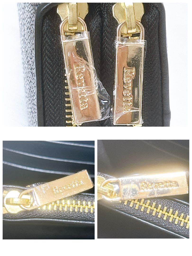 新品未使用✨レヴェッタ Revetta エイ革 長財布 ダブルラウンドファスナー