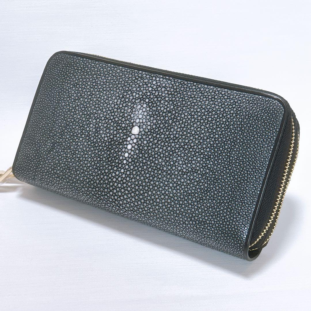 新品未使用✨レヴェッタ Revetta エイ革 長財布 ダブルラウンドファスナー