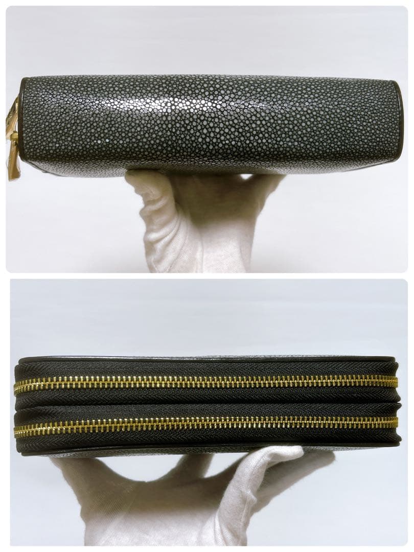 新品未使用✨レヴェッタ Revetta エイ革 長財布 ダブルラウンドファスナー