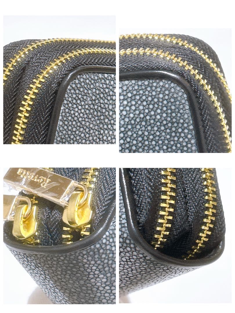 新品未使用✨レヴェッタ Revetta エイ革 長財布 ダブルラウンドファスナー