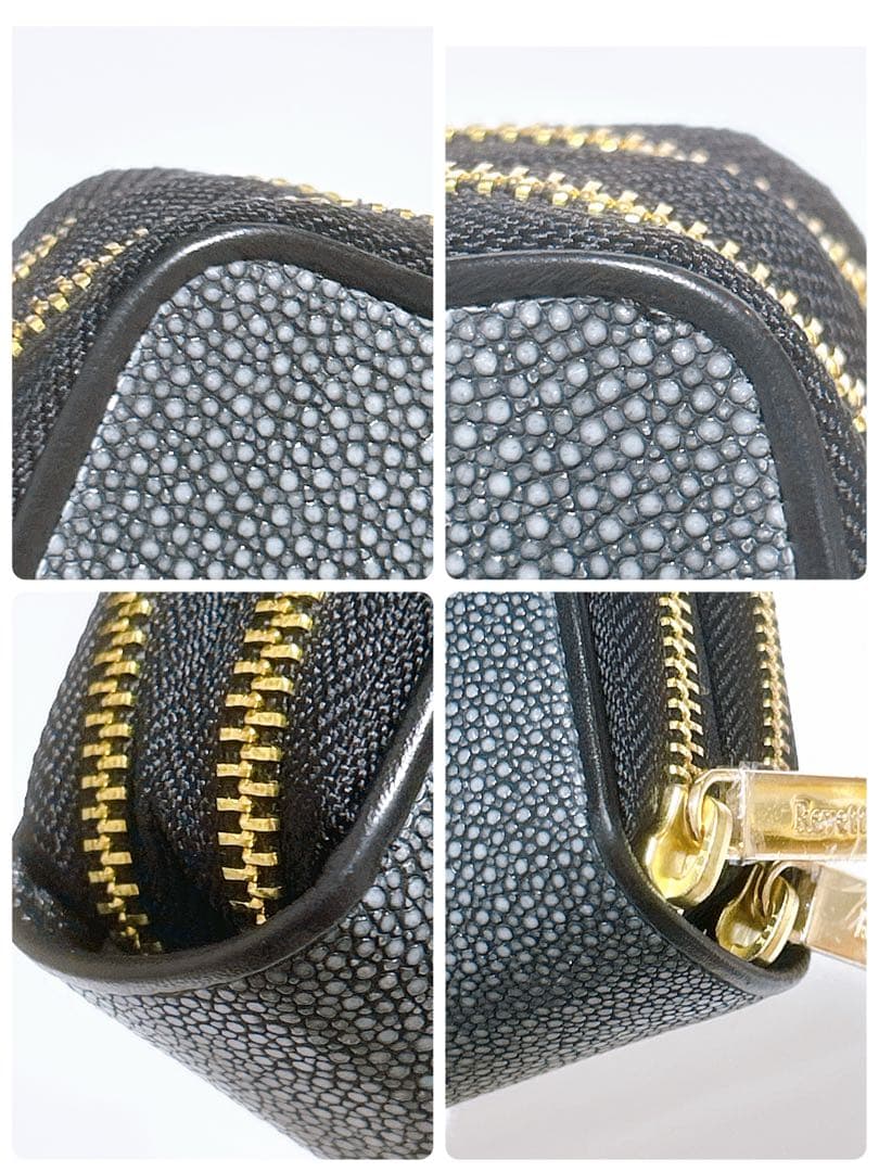 新品未使用✨レヴェッタ Revetta エイ革 長財布 ダブルラウンドファスナー