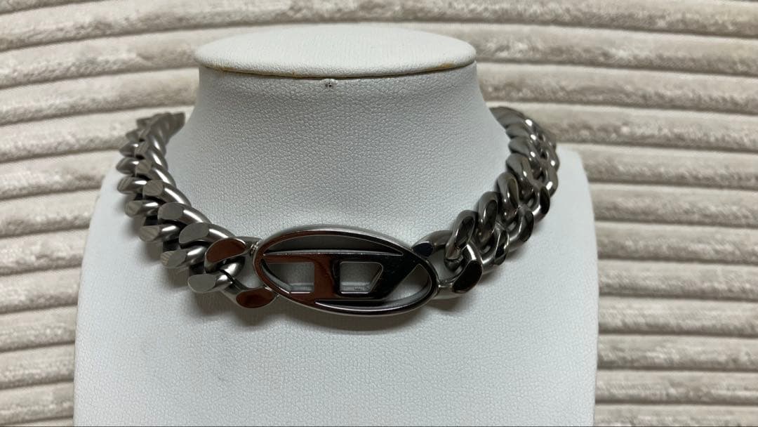 DIESEL チェーンネックレス シルバー