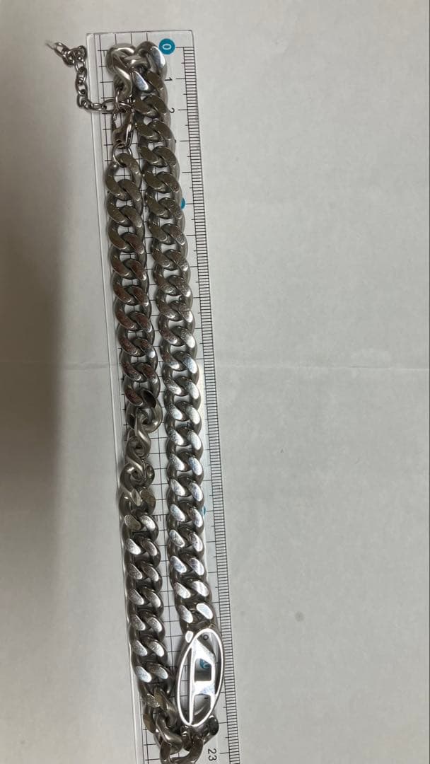 DIESEL チェーンネックレス シルバー