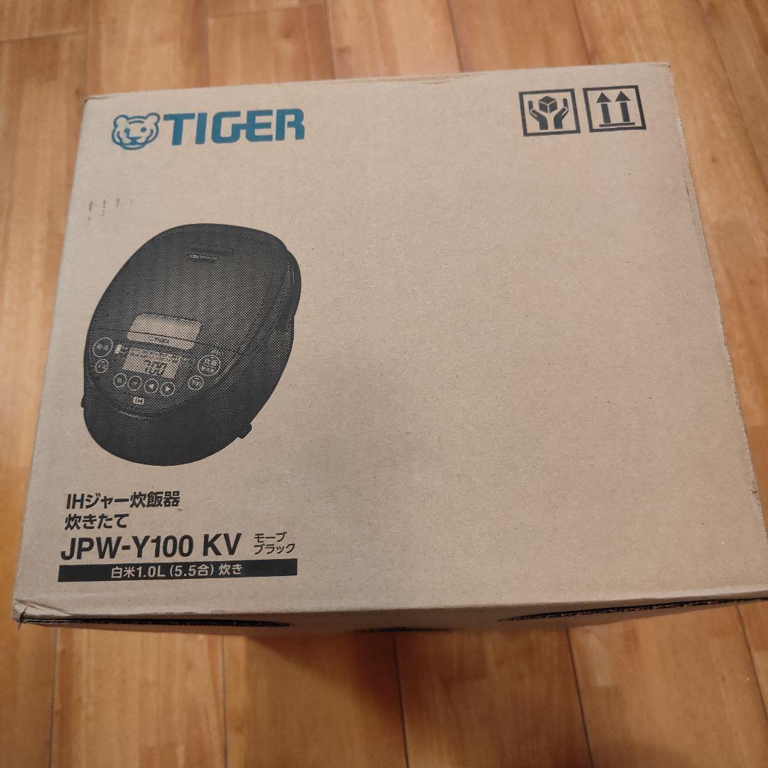 ☆新品☆タイガーTIGER IH炊飯器 炊きたてJPW-Y100KV5.5合 黒