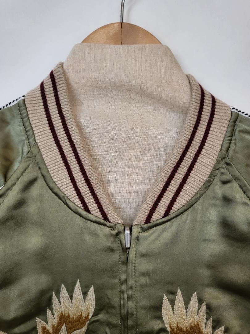 50'sライク刺繍ベロアリバーシブルスカジャン●サイズXXL●（商品番号4964