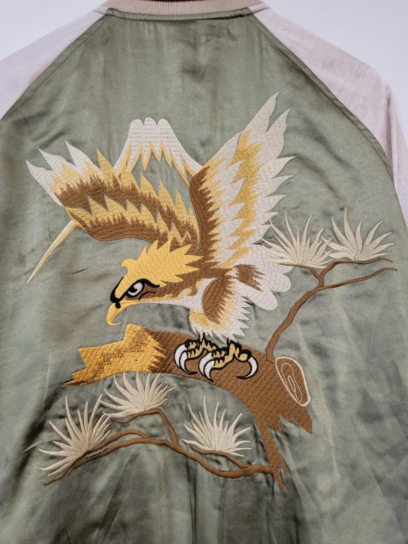 50'sライク刺繍ベロアリバーシブルスカジャン●サイズXXL●（商品番号4964