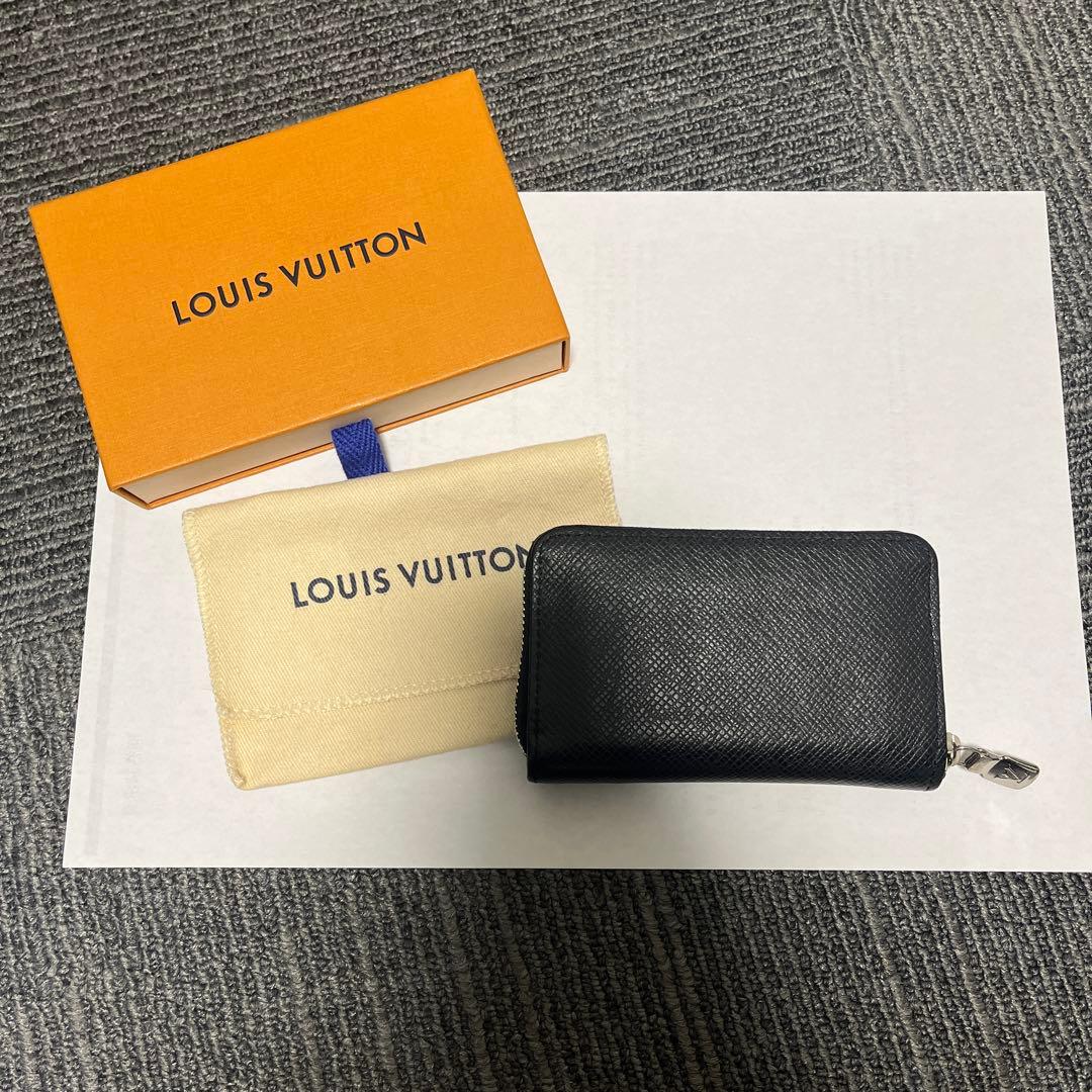 美品IC搭載　LV タイガ ジッピーパース 小銭入れ 黒 箱袋付