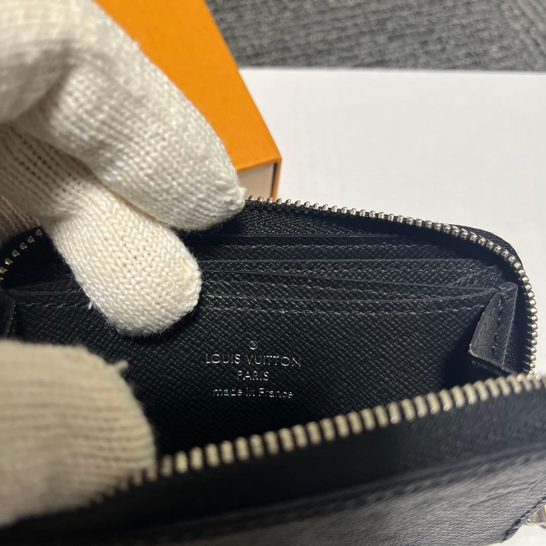 美品IC搭載　LV タイガ ジッピーパース 小銭入れ 黒 箱袋付
