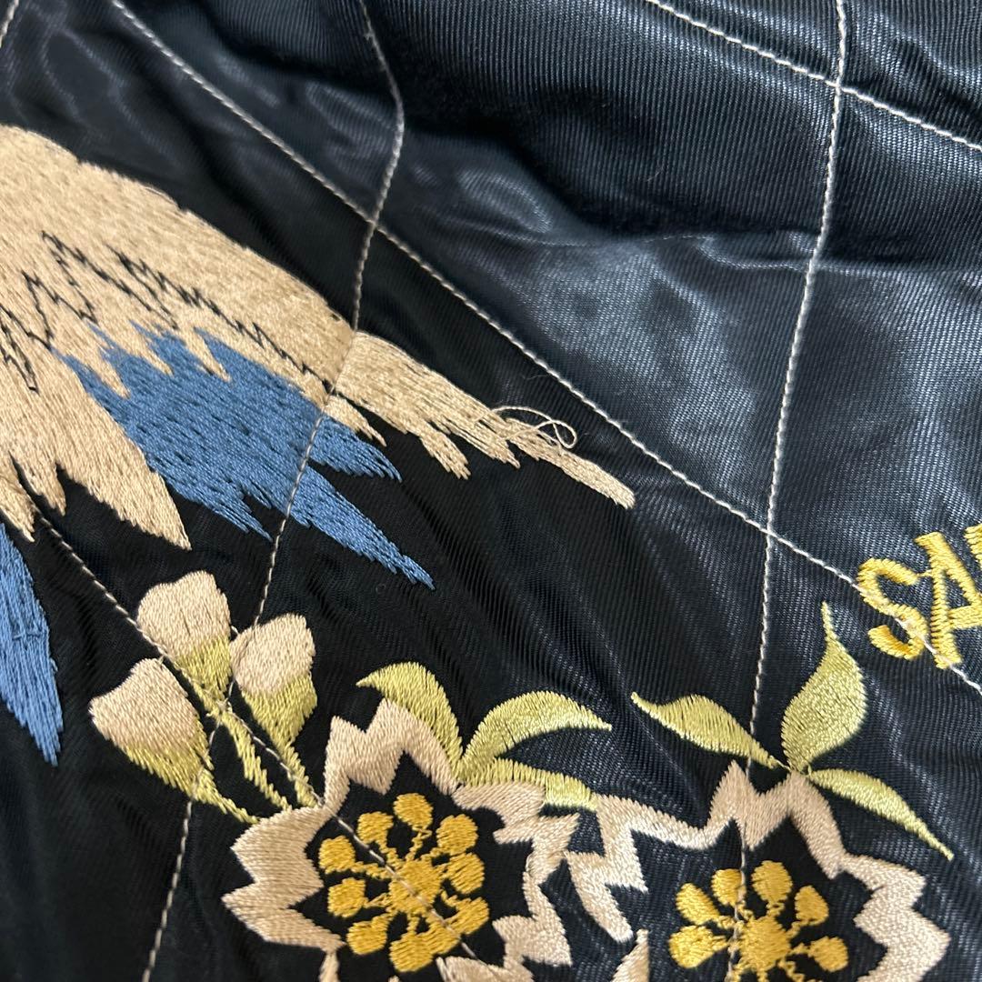 テーラー東洋　別珍×サテンキルト・リバーシブルスカジャン　L