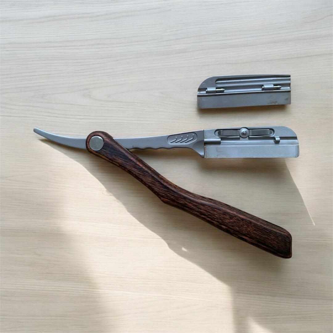 フェザー　アーティストクラブSS レザー　木製ハンドル　FEATHER　理容