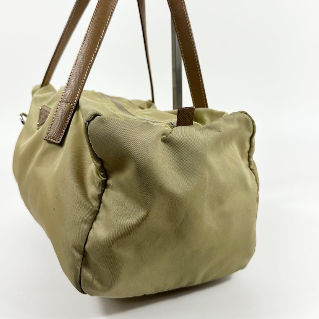 PRADA ナイロン ボストンバッグ ベージュ archive