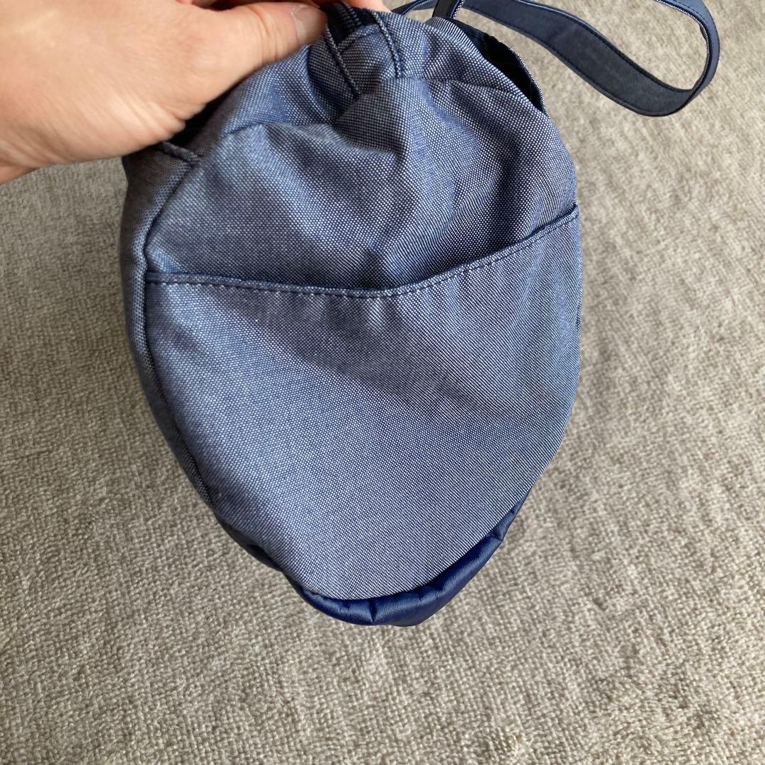 ファミリア　デニムバッグ　ドラムバッグ