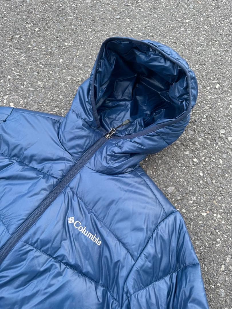 希少 Columbiaクレーターレイク ダウンパーカ y2k ドローコード 刺繍