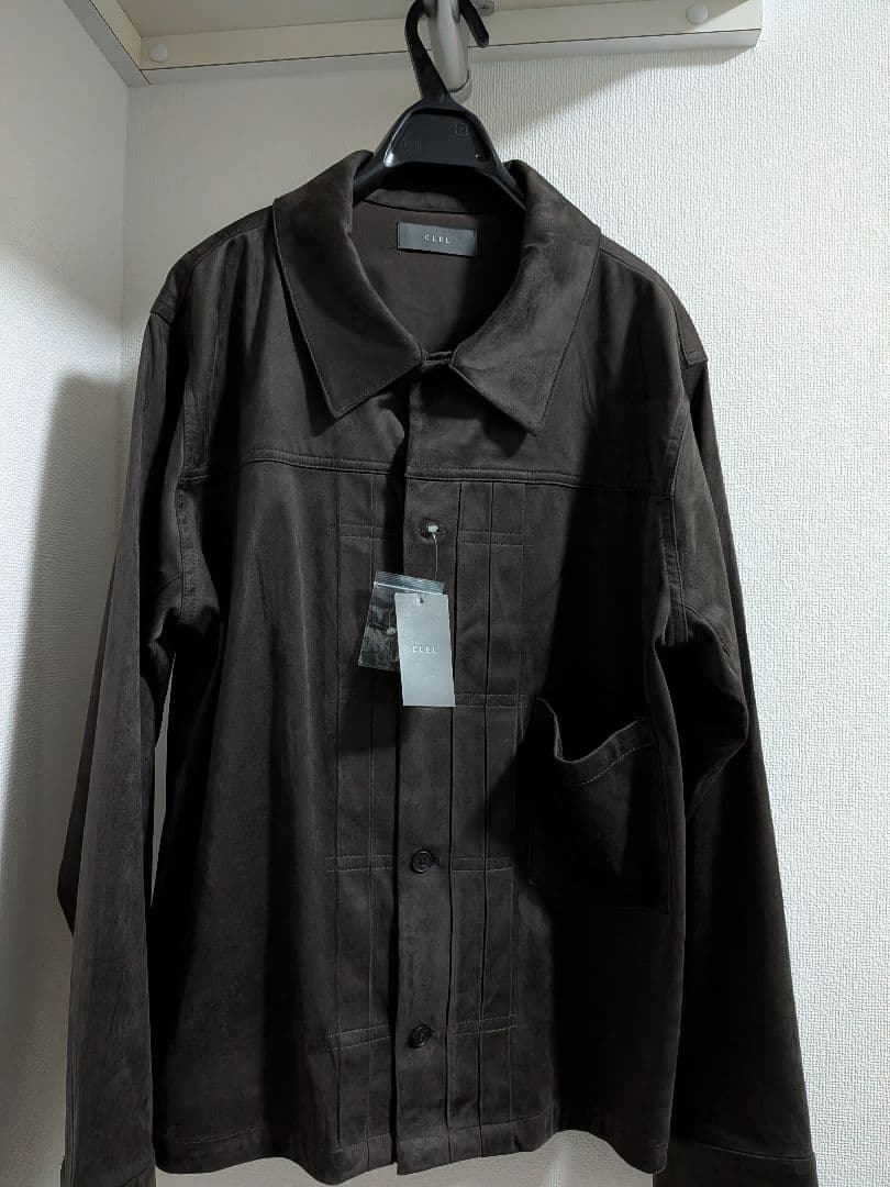 【新品未使用】ダブルテックフェード トラッカーデザインシャツ ブラウン Lサイズ