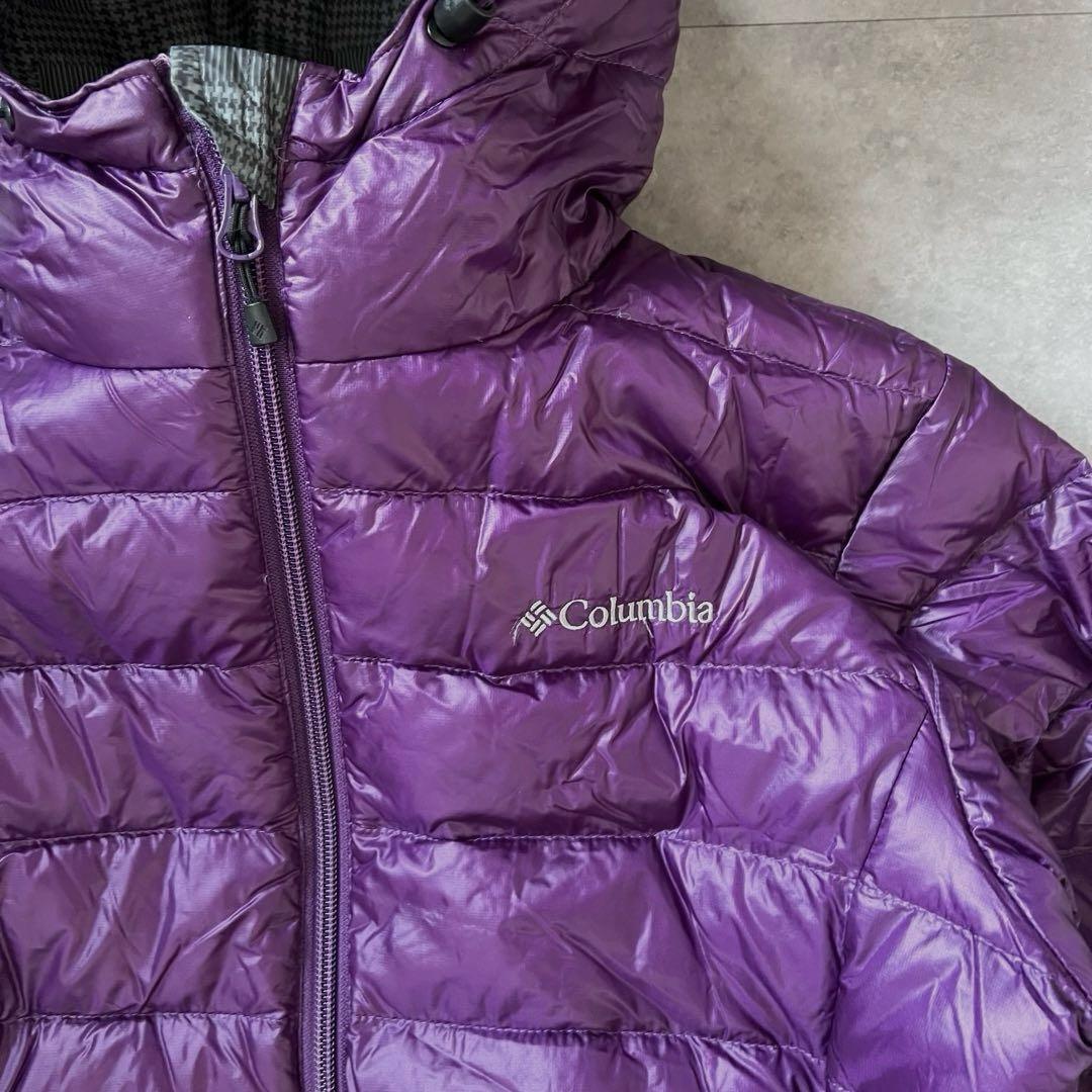【大人気❗️】極暖！columbia マウンテンパーカー　ダウン　パープル　 S