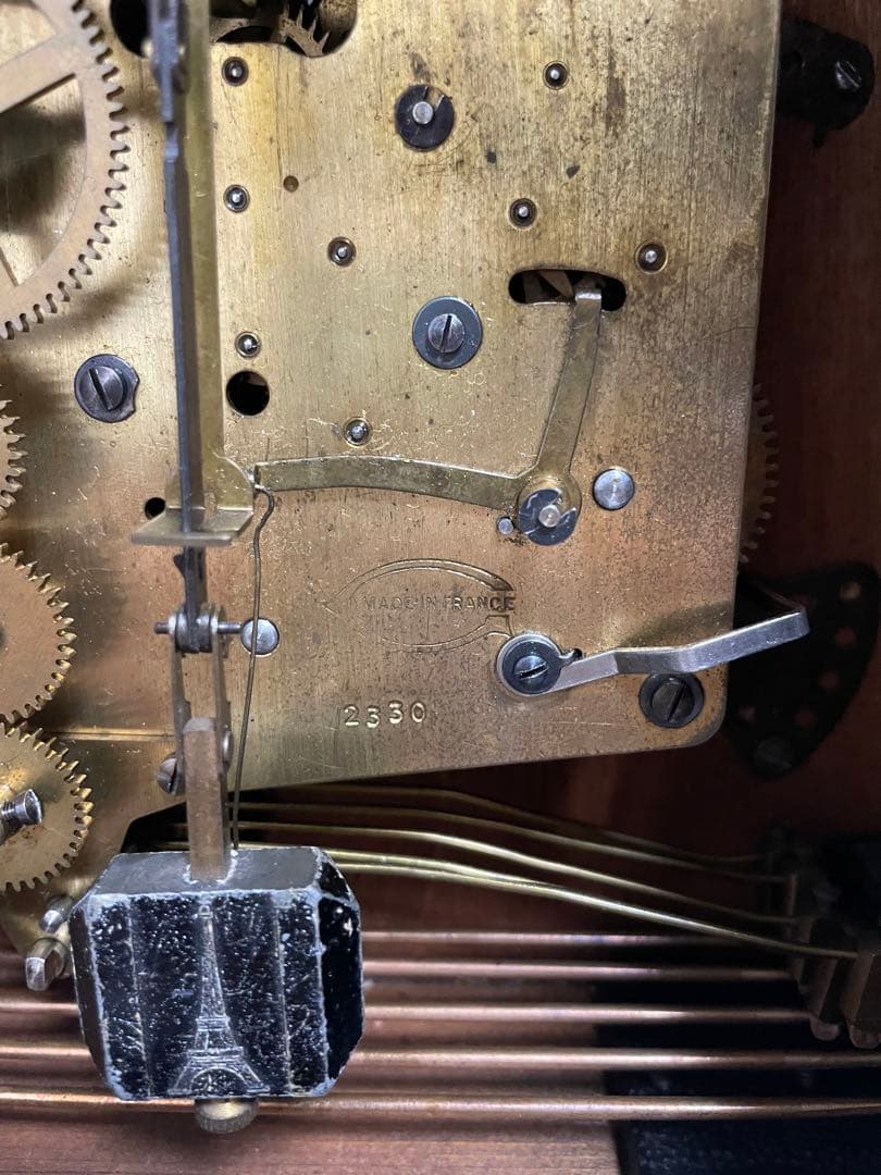 アンティーク置時計 Forestville カナダ 振り子式　 ゼンマイ