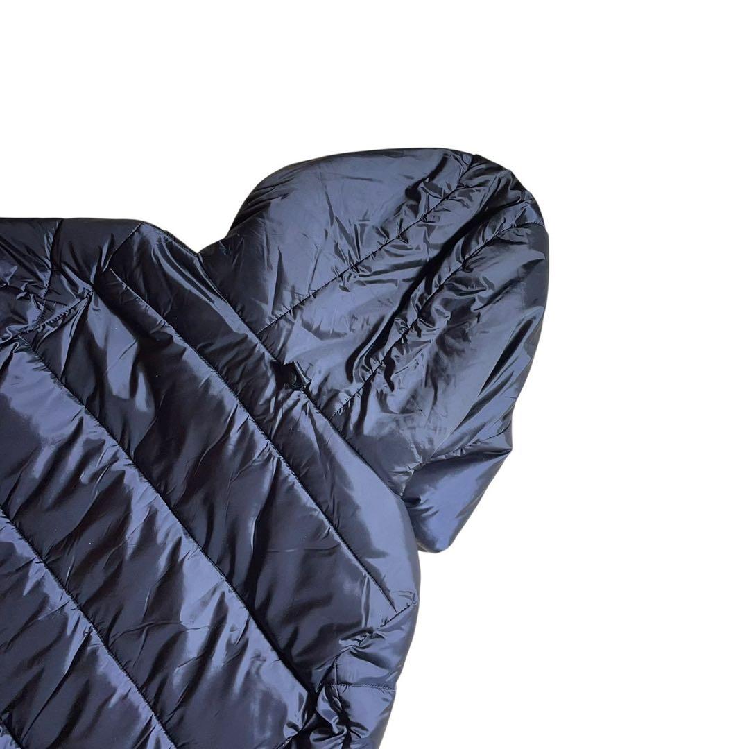 Mimi⭐︎ ✨SAVE THE DUCK ブラックロゴ　ロングダウンコート