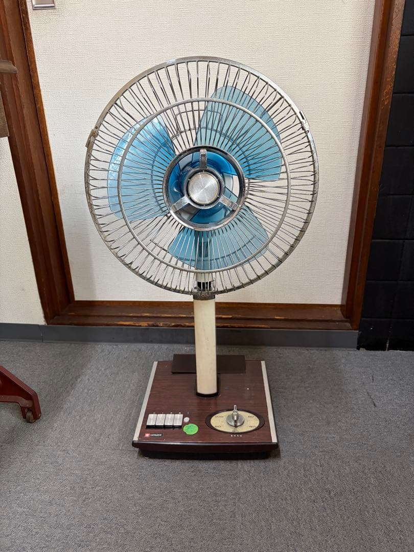 昭和レトロ HITACHI 扇風機 H-672 3枚ファン