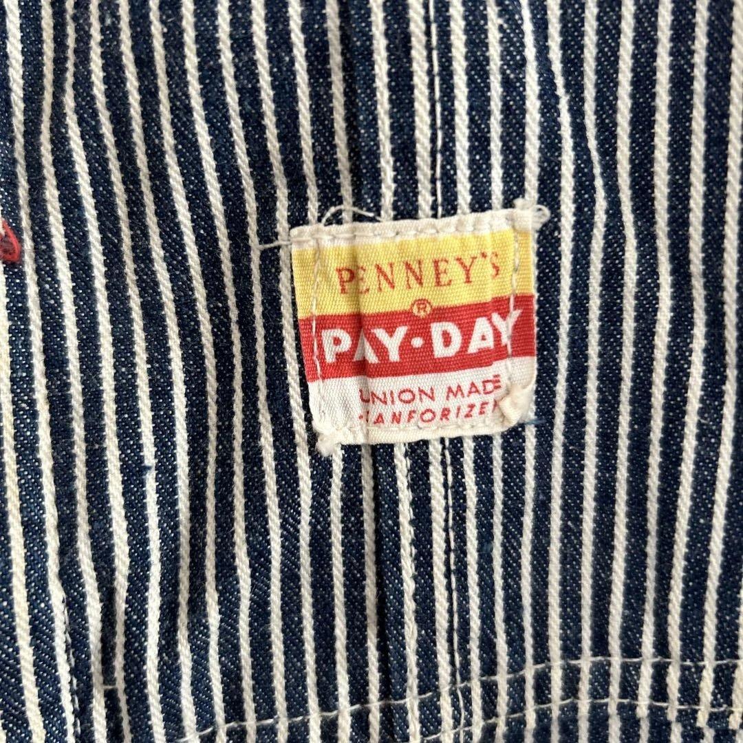 PAY-DAY ヒッコリーストライプオーバーオール