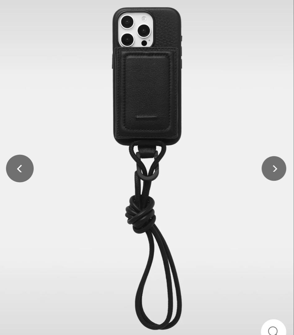 objects.io iPhone16ケース カラビナ付き新品+ウォレット