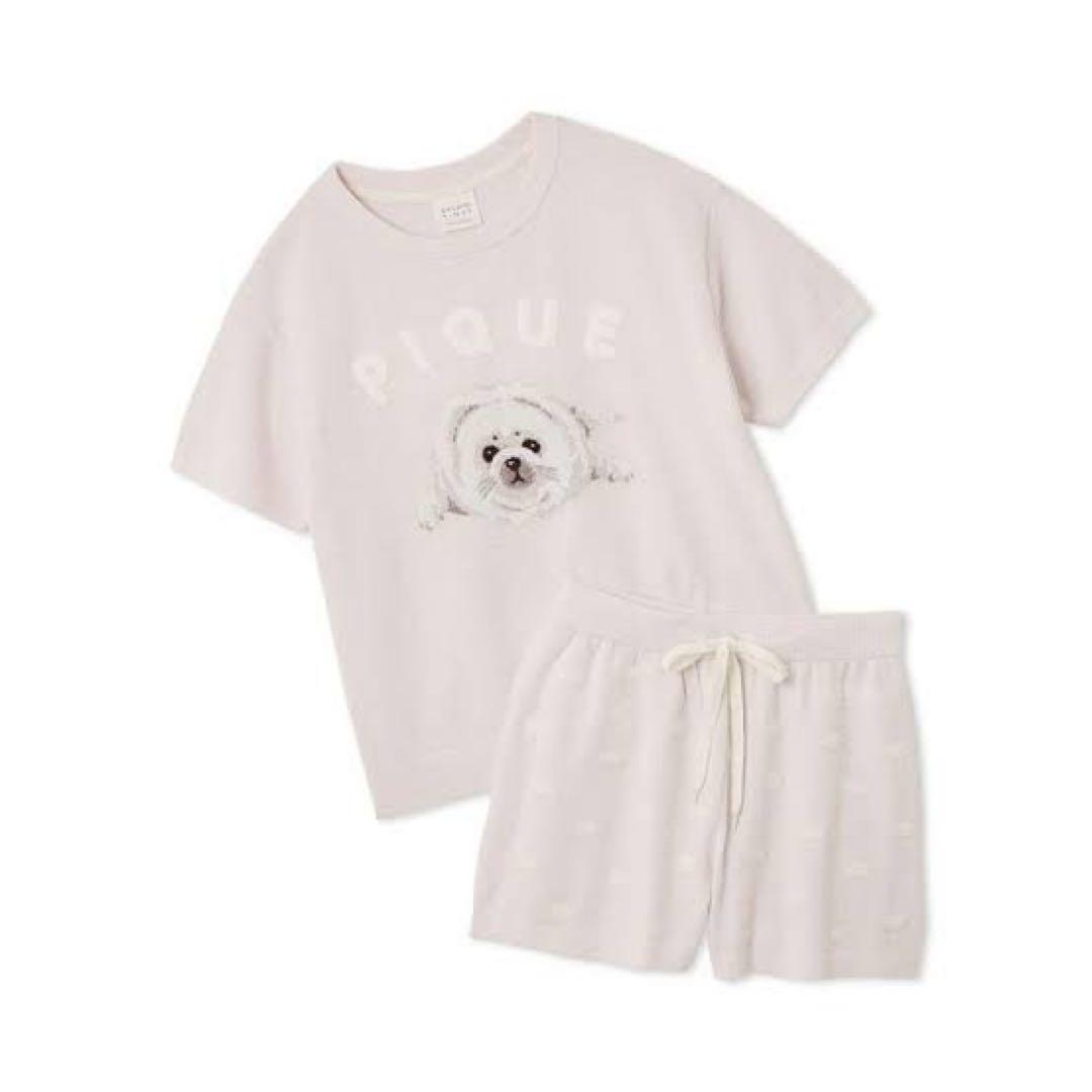 ジェラピケ　アザラシ　パジャマ　ピンク