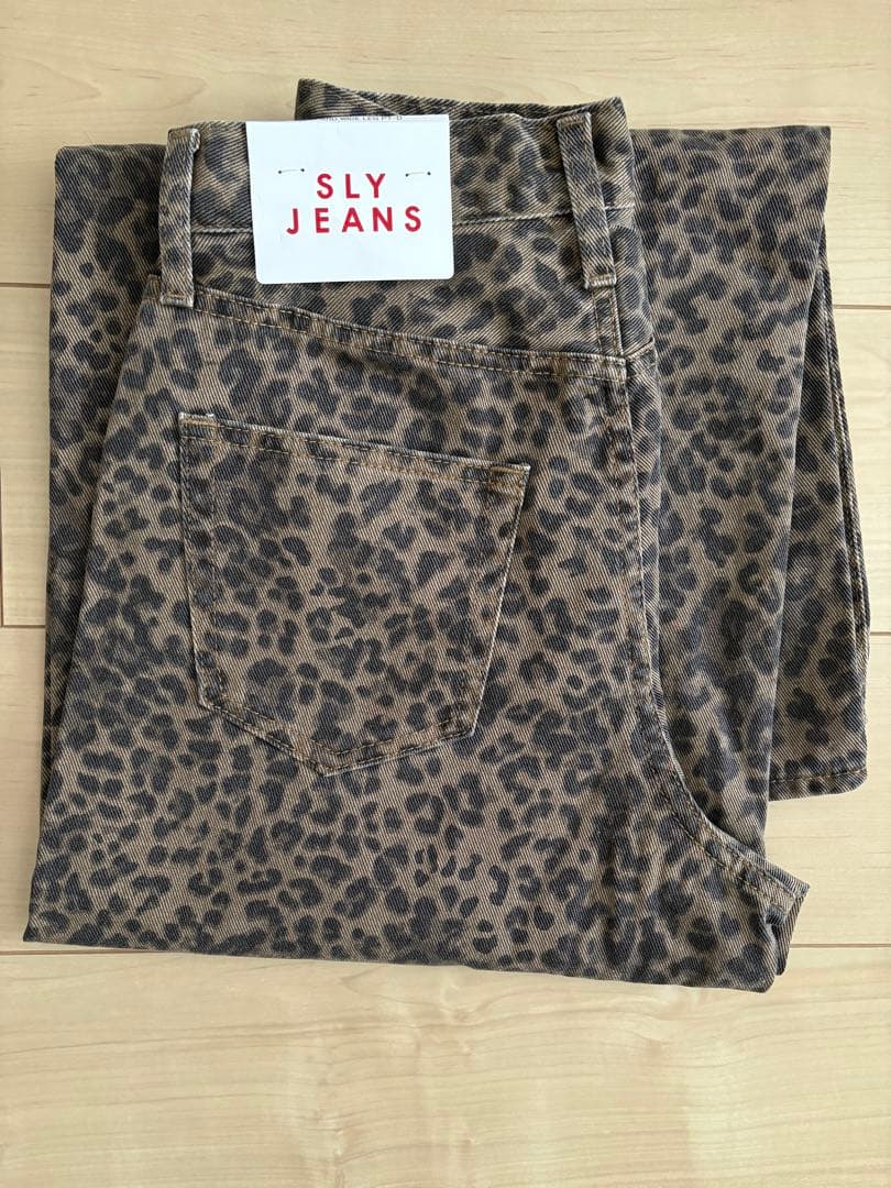新品タグ付【SLY】 LEOPARD WIDE LEG PT-D レオパード