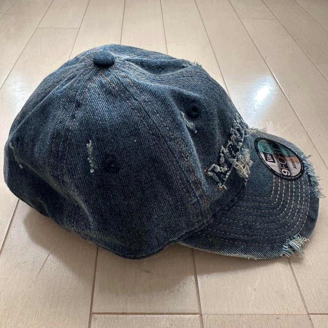 Matin Kim ニューエラ コラボ ダメージデニムキャップ 韓国 日本未発売