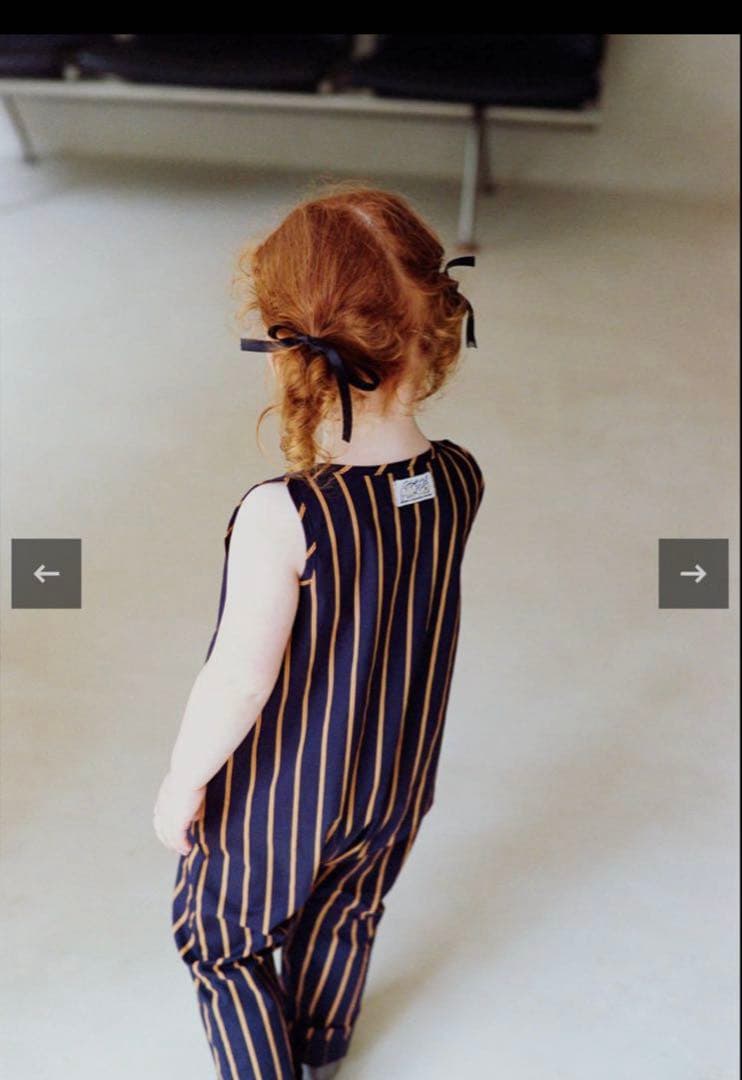 ロンパース・カバーオール house on the hill Jumpsuit Navy Stripe70