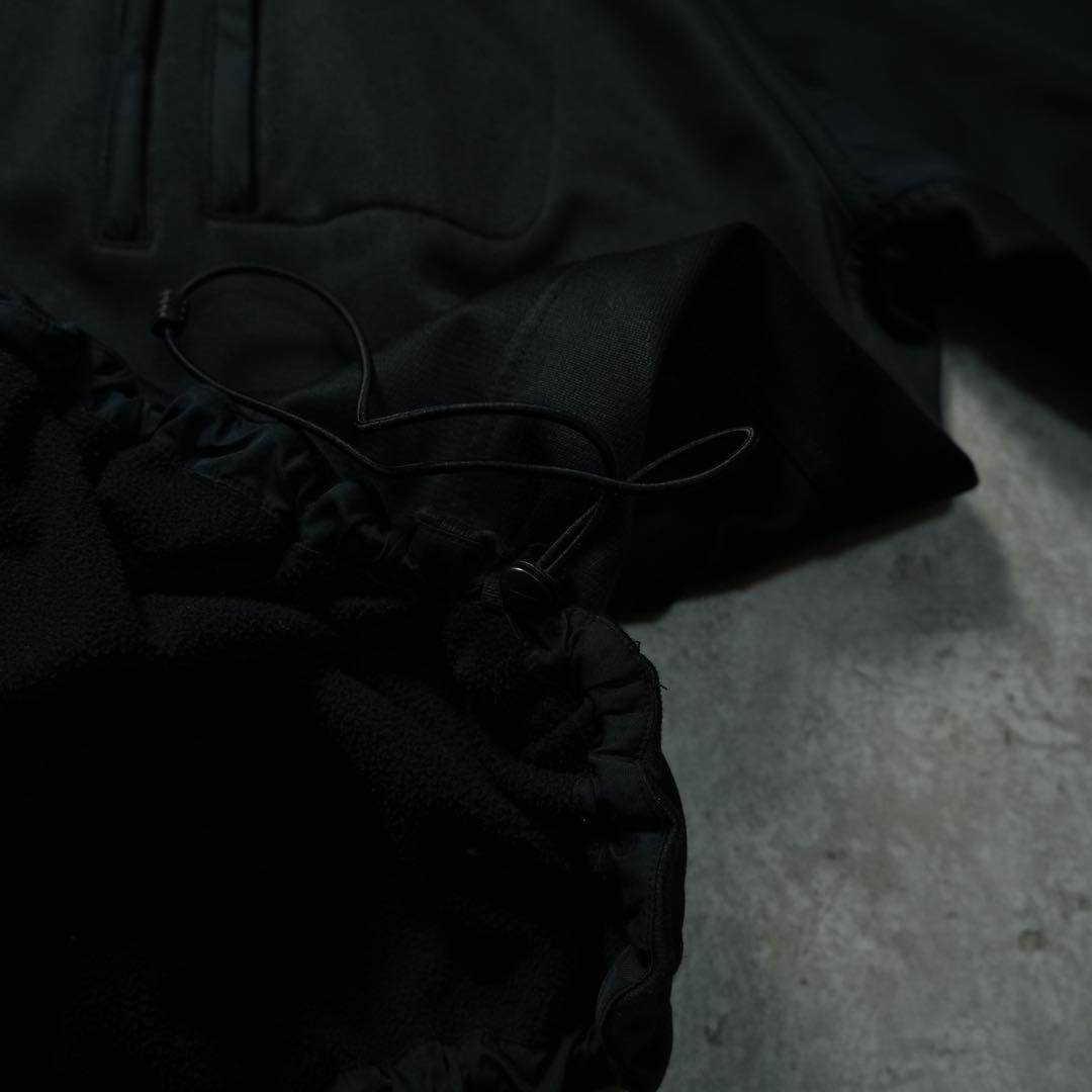 00s archive NIKE ハーフジップトップ 異素材 刺繍ロゴ y2k