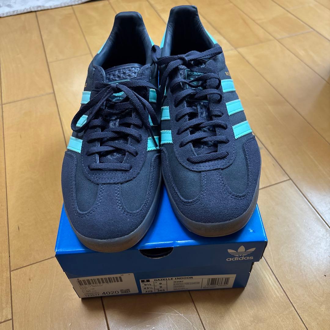 adidas Gazelle ネイビー/アクア