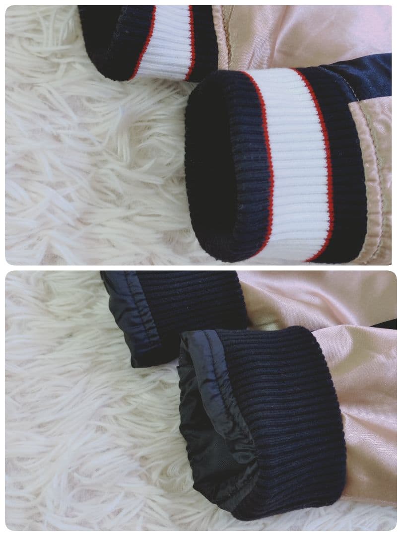 【良品】パンディエスタ パンダ　スカジャン　ジャケット　L　ブラック×ゴールド