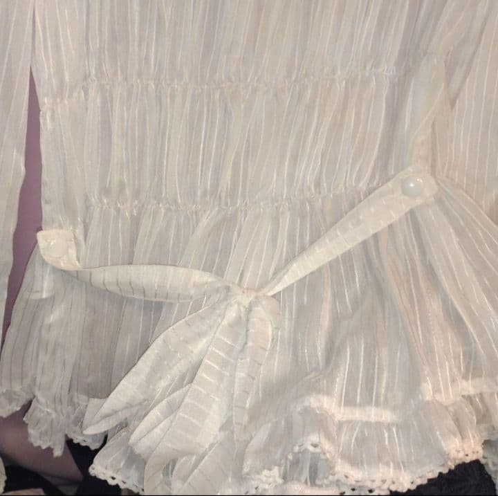 2月末までの出品★最終価格★付属品あり★メタモルフォーゼ　シャーリングブラウス