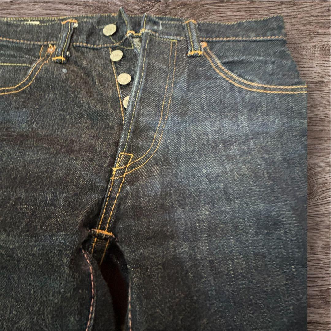 MOMOTARO ストレートデニム ダークブルー　桃太郎ジーンズ　28