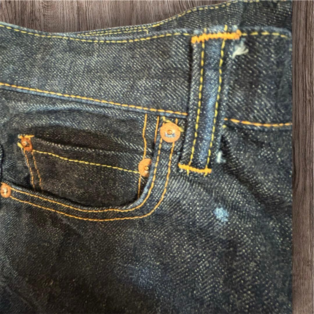 MOMOTARO ストレートデニム ダークブルー　桃太郎ジーンズ　28