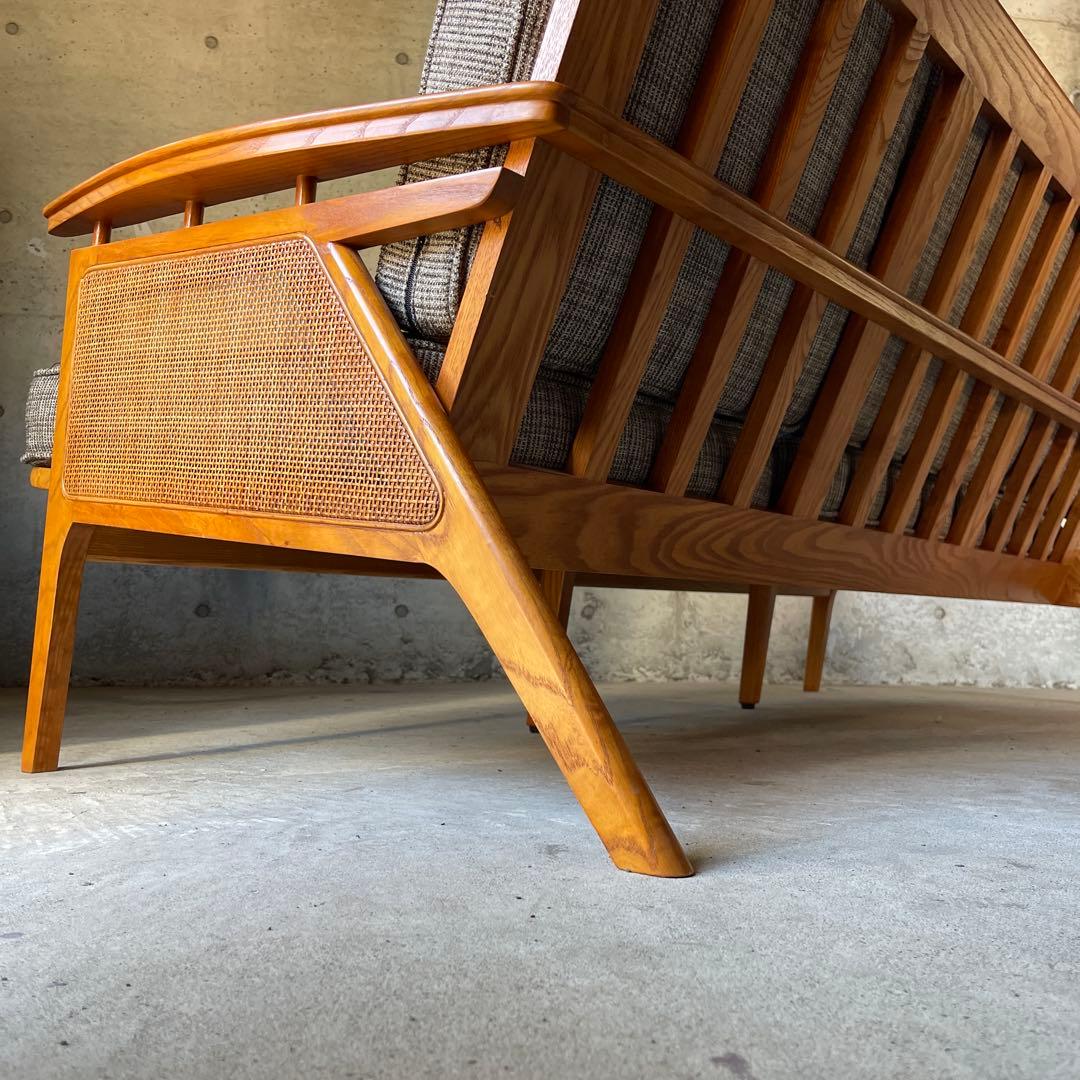 極美品　ACME Furniture ウィッカーラウンジ　3Pソファ