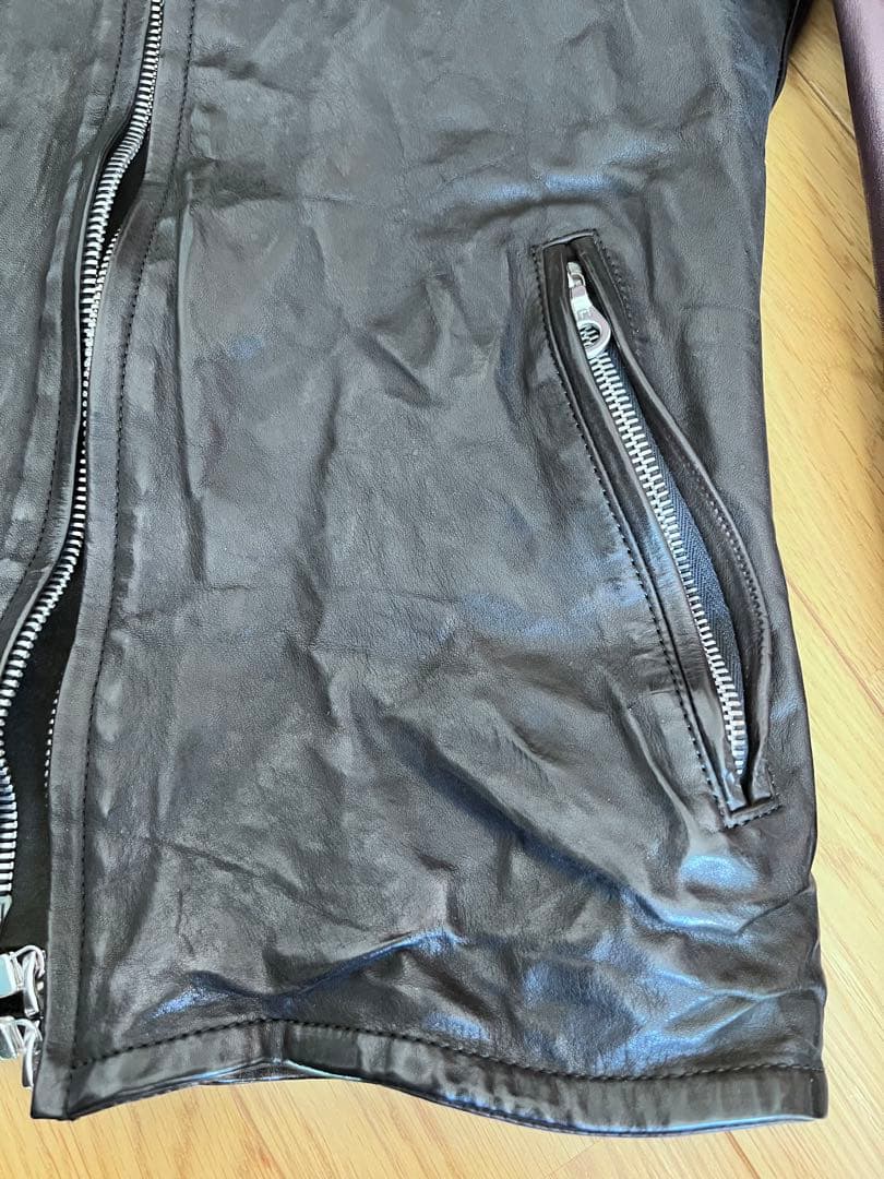 バックラッシュ/イタリアンショルダー/シングルライダース/sizeS/