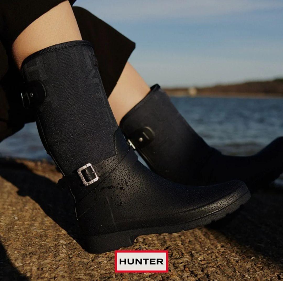 新品 HUNTER/ハンター リファインドジャガードトールブーツ 23cm