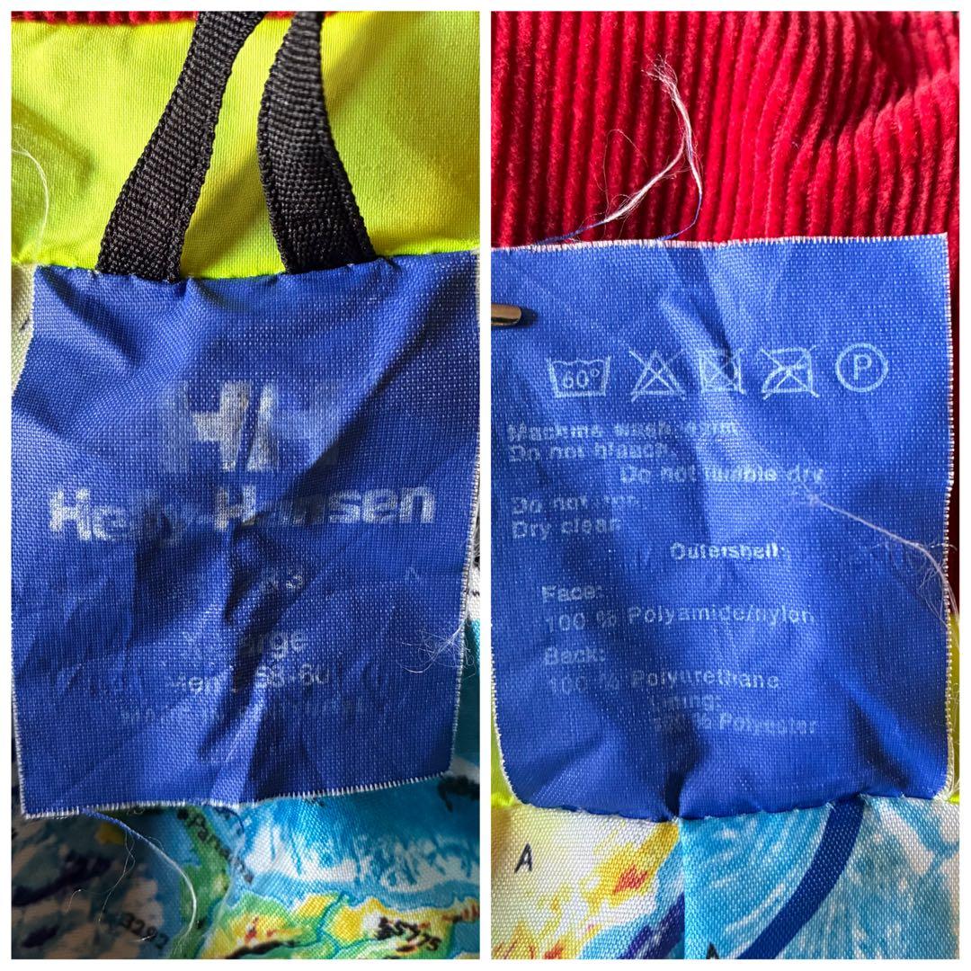 希少⭐︎ヘリーハンセン セーリングジャケット センターロゴ刺繍 フード付き XL