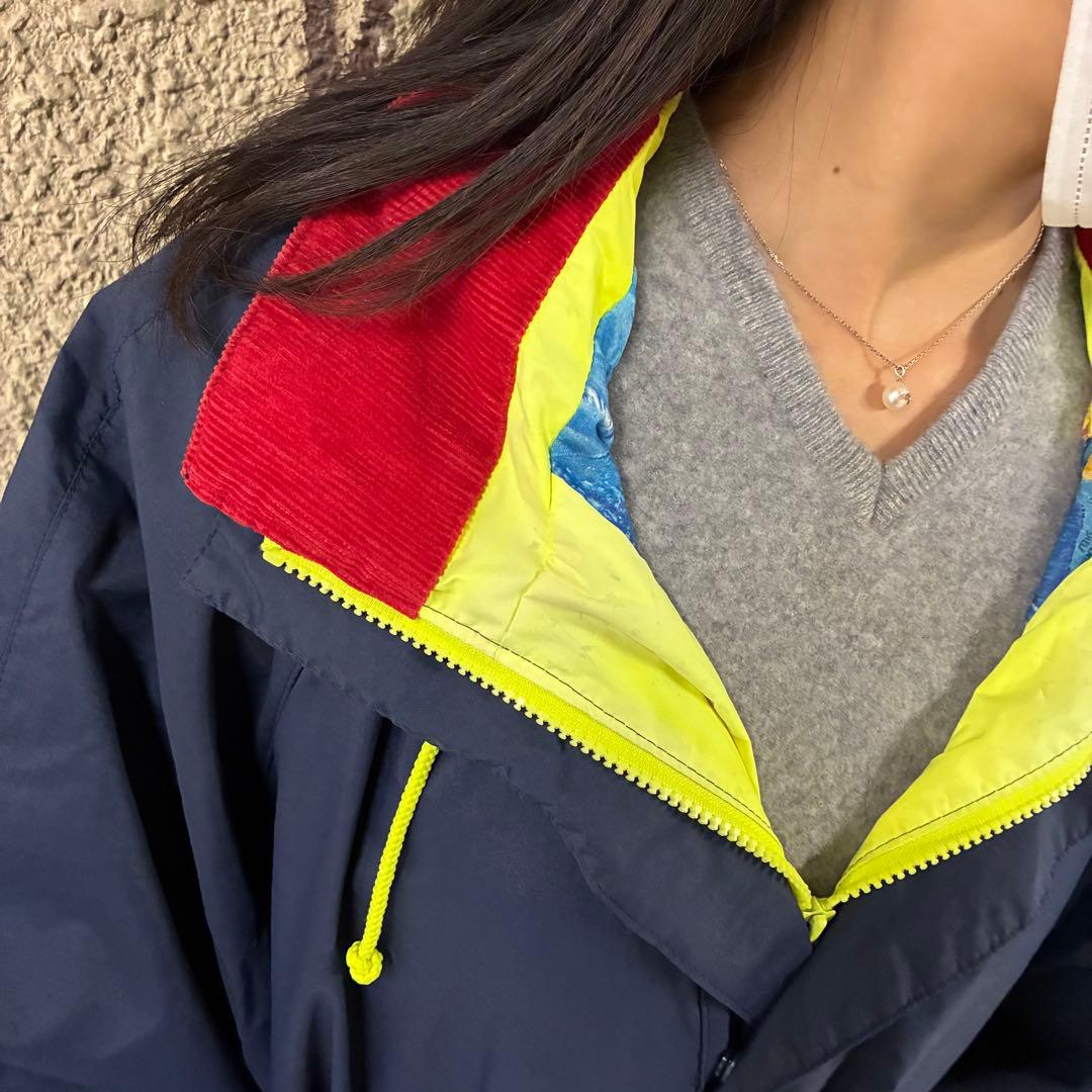 希少⭐︎ヘリーハンセン セーリングジャケット センターロゴ刺繍 フード付き XL