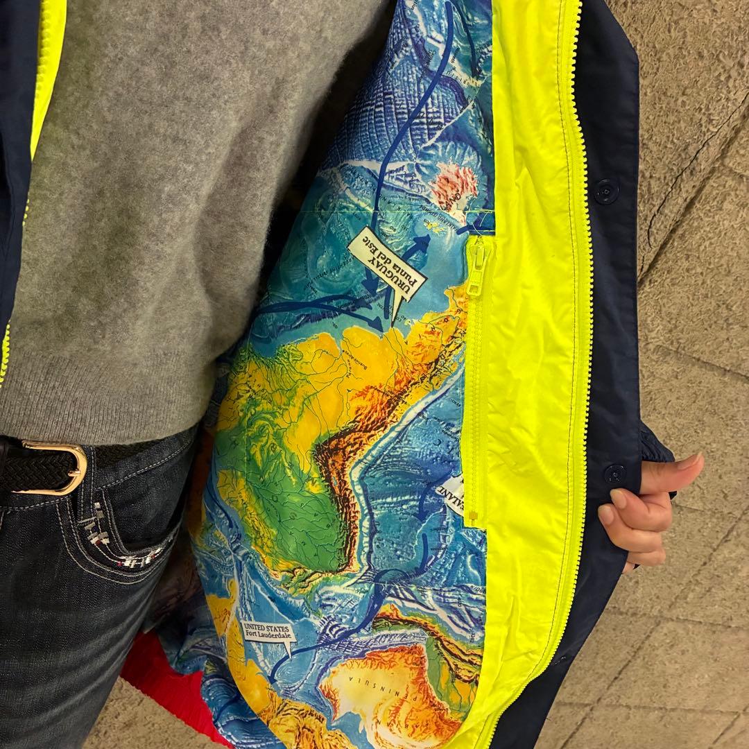 希少⭐︎ヘリーハンセン セーリングジャケット センターロゴ刺繍 フード付き XL