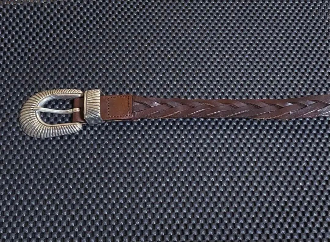 WILLIAM ウィリアム レザーメッシュベルト プンターレ 36 BEAMS